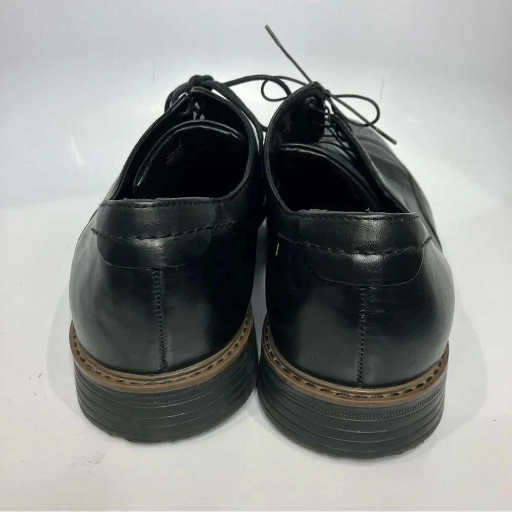 Rockport black leather wingtip dress shoes men’s size 14 wedding professional‎